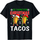 All I Want For Christmas is Tacos Funny Xmas Pajama T-Shirt - T-Shirt | Black