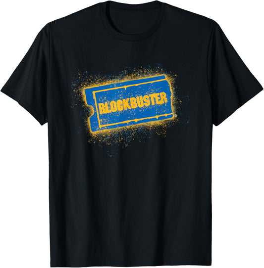 Blockbuster Splattered Logo T-Shirt - T-Shirt | Black