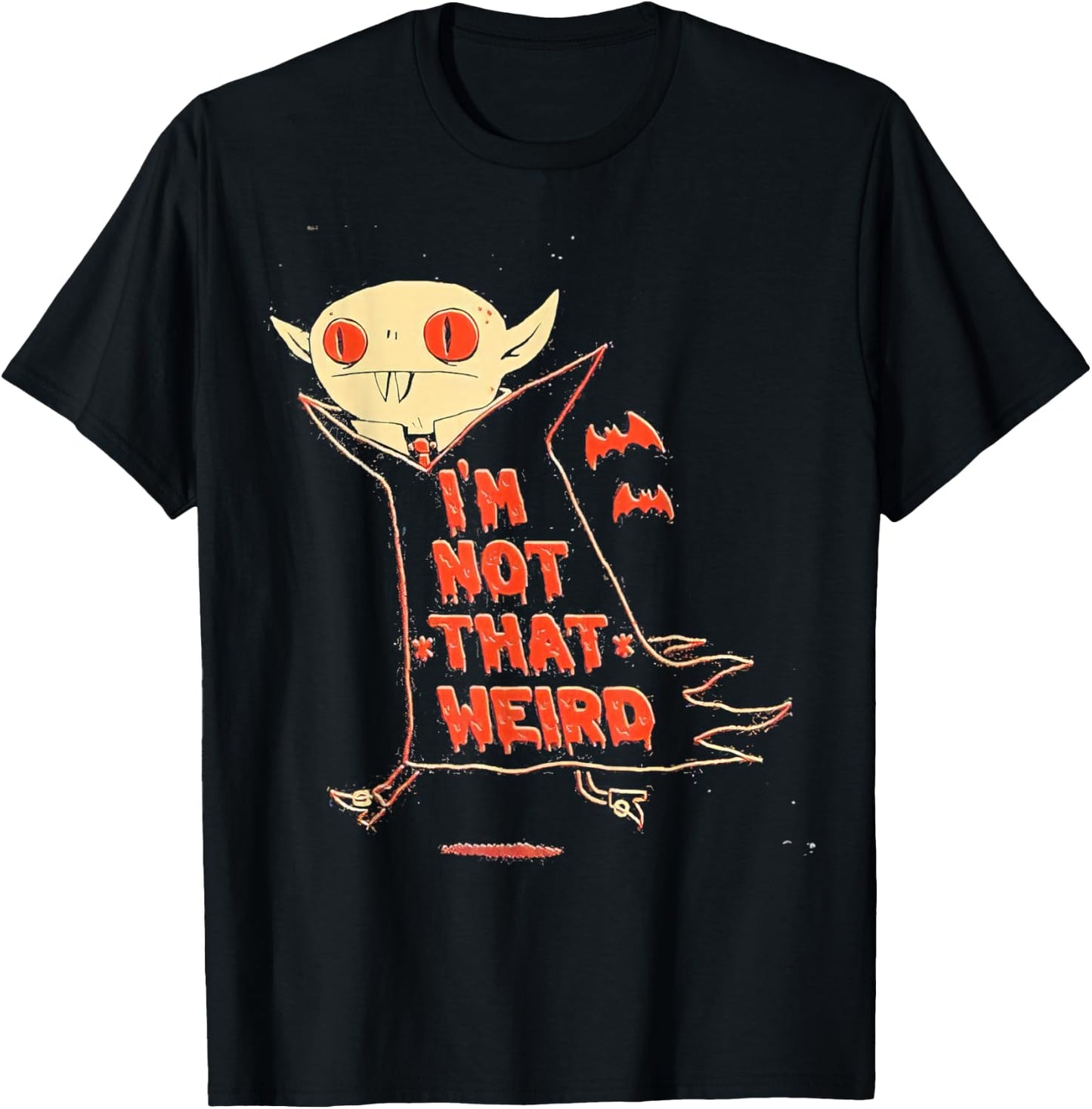 2026 Vampire I’m Not That Weird T-Shirt - T-Shirt | Black