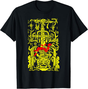 Mesoamerican Astronaut – Pre-Columbian Art Inspired Design T-Shirt - T-Shirt | Black