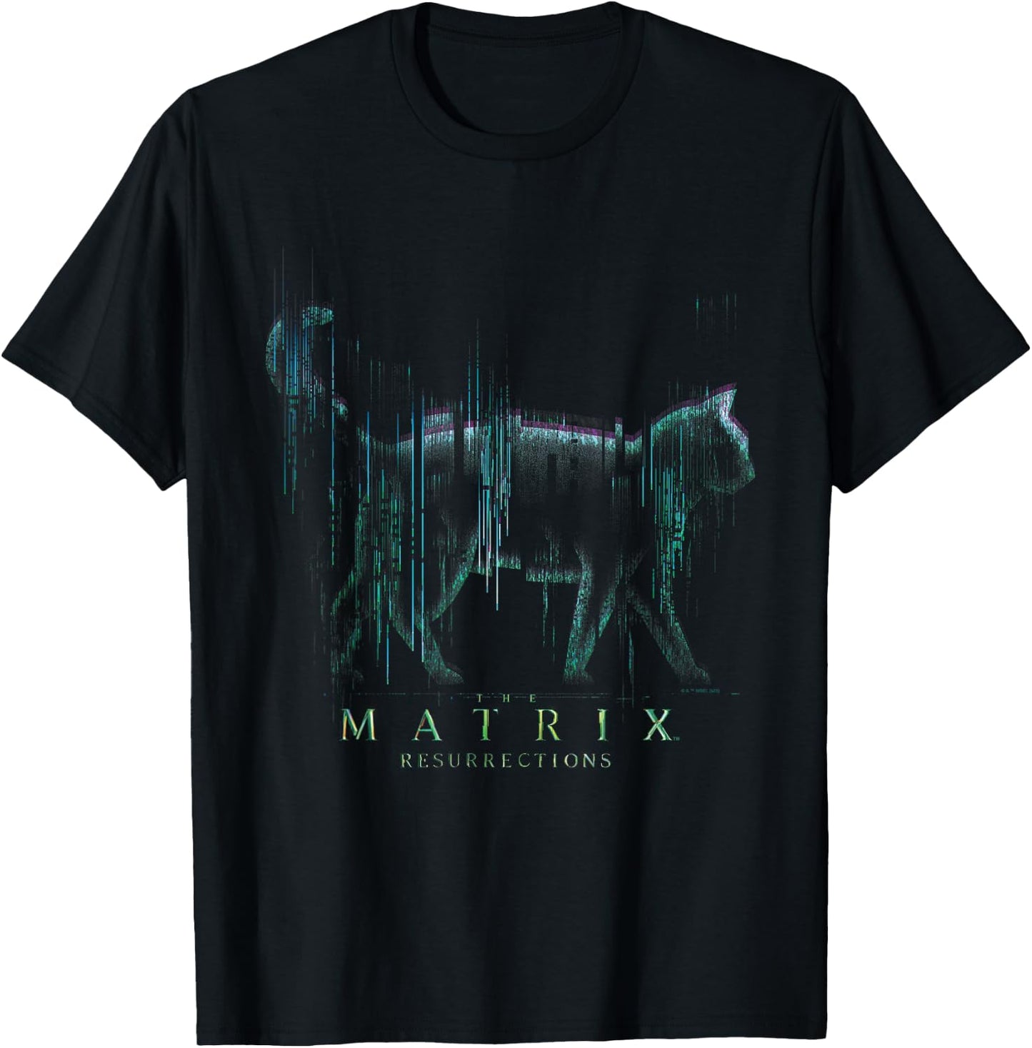 The Matrix 4 Techno Cat T-Shirt - T-Shirt | Black