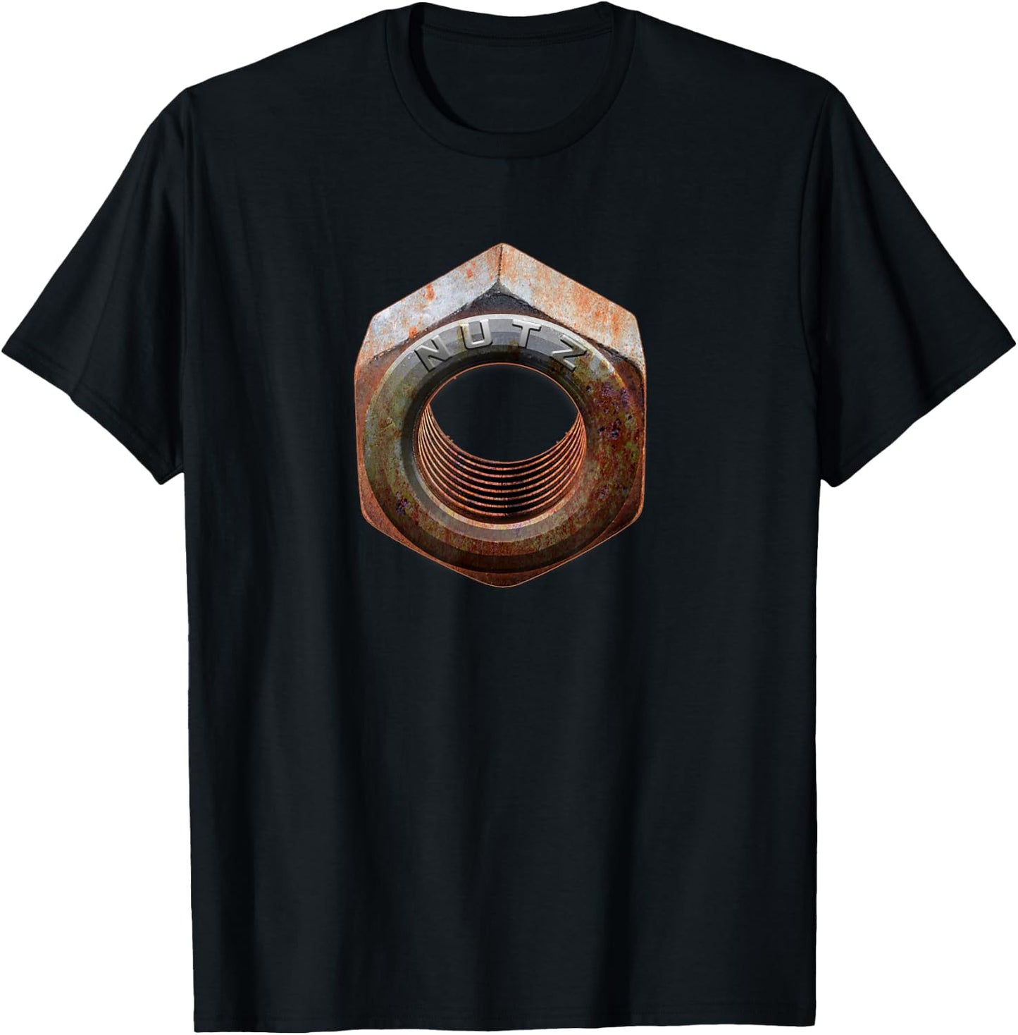 Rusty Old Nuts and Bolts T-Shirt - T-Shirt | Black