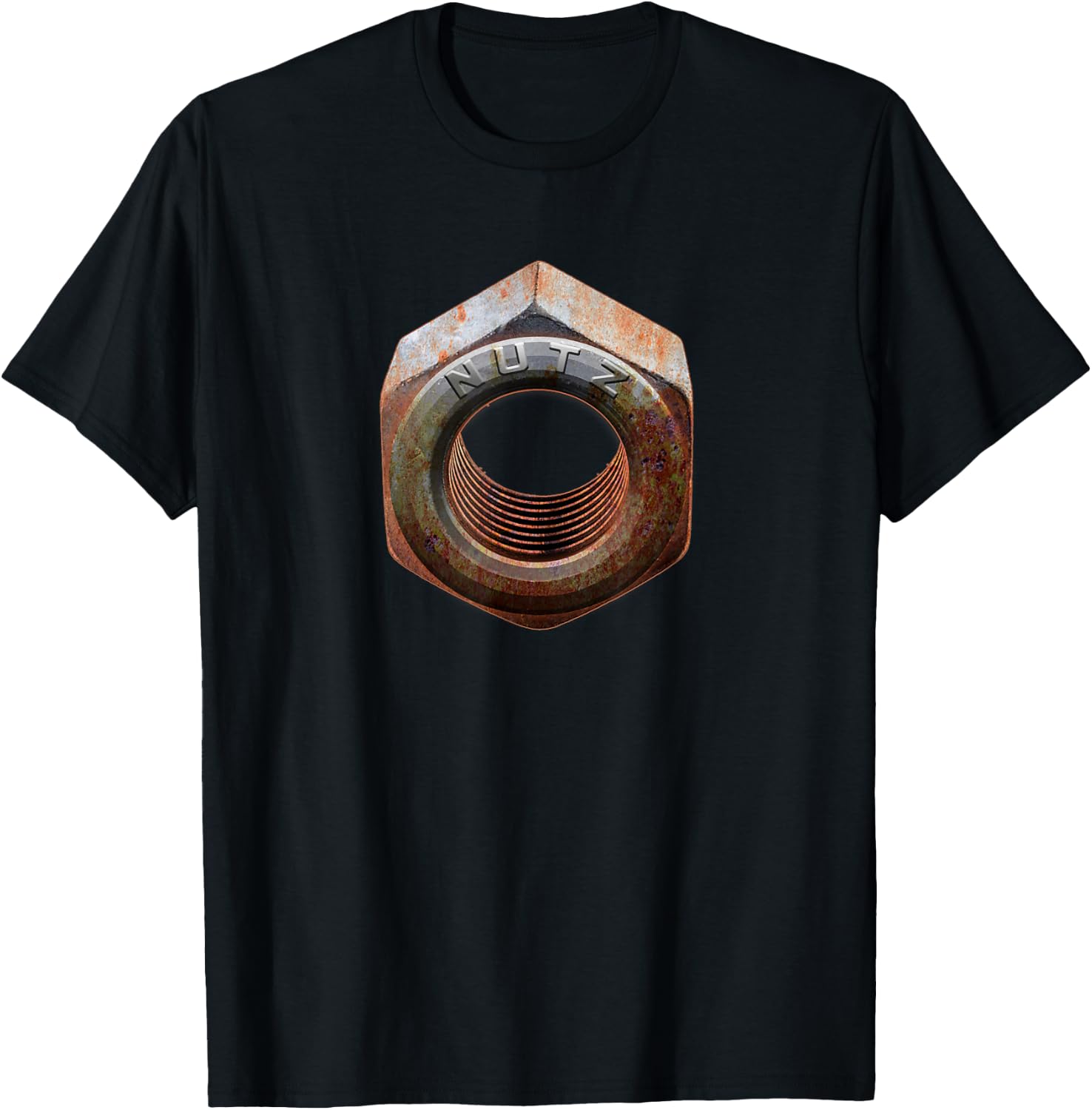 Rusty Old Nuts and Bolts T-Shirt - T-Shirt | Black