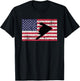 Patriotic B2 Stealth Bomber American Flag T-Shirt - T-Shirt | Black