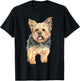 Watercolor | Yorkie Yorkshire Terrier Owners T-Shirt - T-Shirt | Black