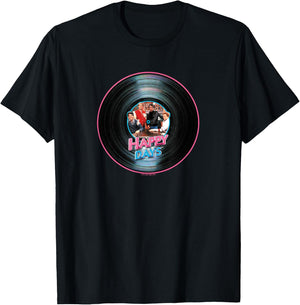 Happy Days On The Record T-Shirt - T-Shirt | Black