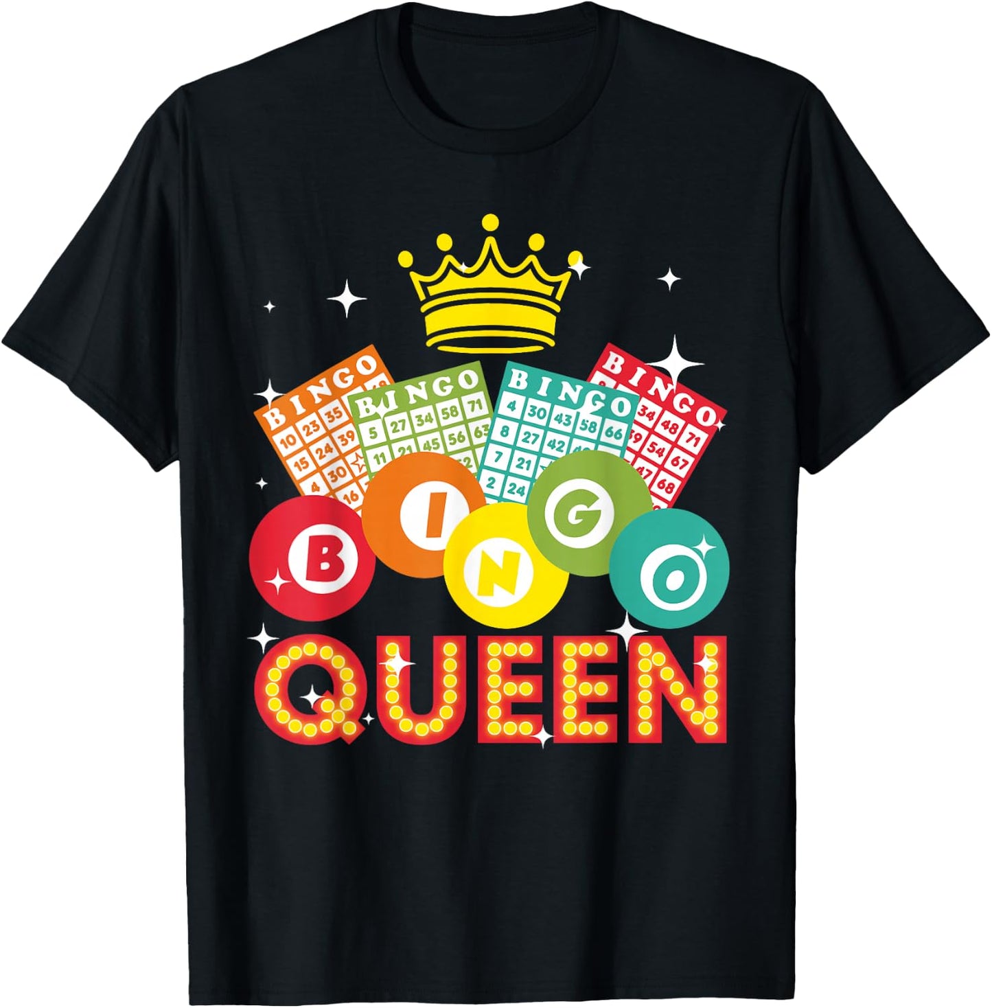 Cute Bingo Designs Mom Bingo Lovers Casino Players Small T-Shirt - T-Shirt | Black