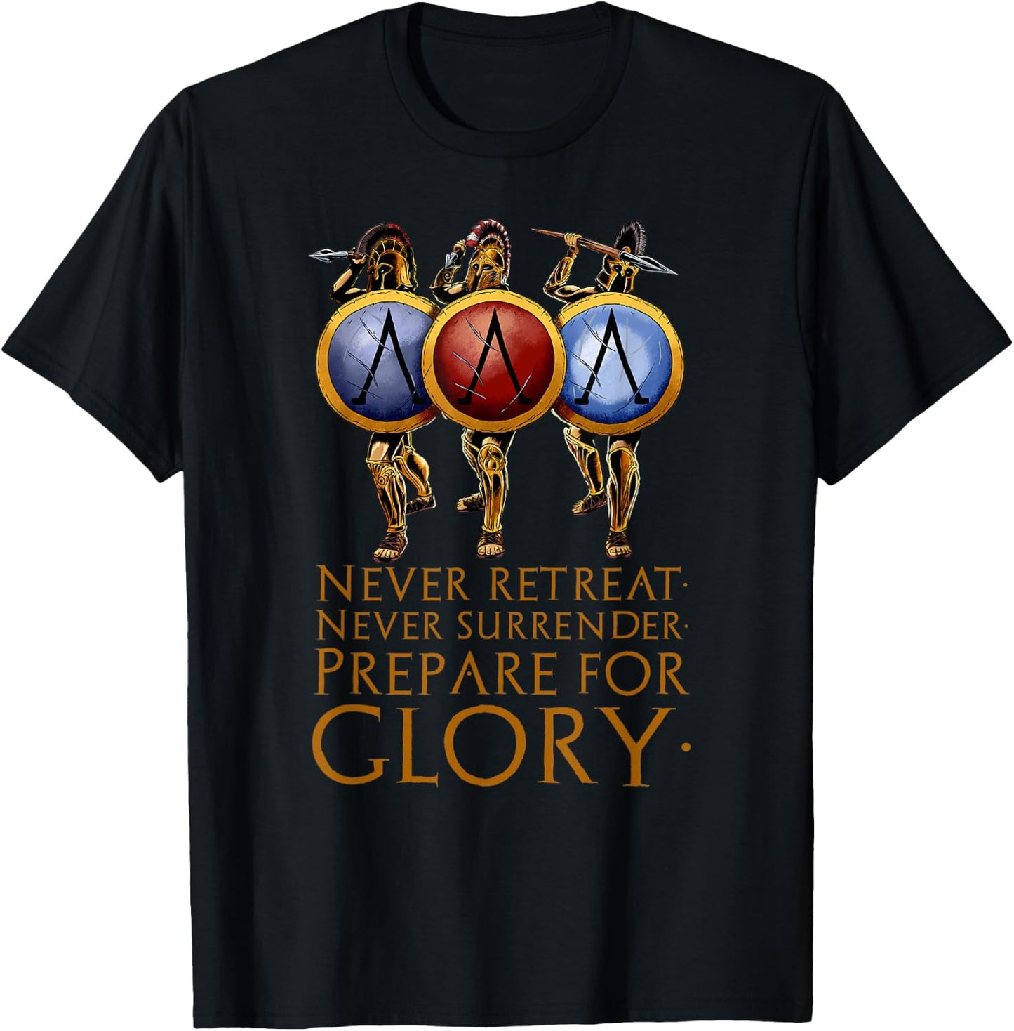 Sparta - Prepare For Glory - Motivational Greek History T-Shirt - T-Shirt | Black
