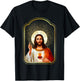 Sacred Heart of Jesus Christ Catholic Immaculate Heart Jesús T-Shirt - T-Shirt | Black