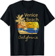 Original Venice Beach CA Sunset Distressed Novelty Art Women Kids T-Shirt - T-Shirt | Black