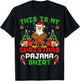 Funny This Is My Christmas Pajama Shirt Bald Eagle Christmas T-Shirt - T-Shirt | Black