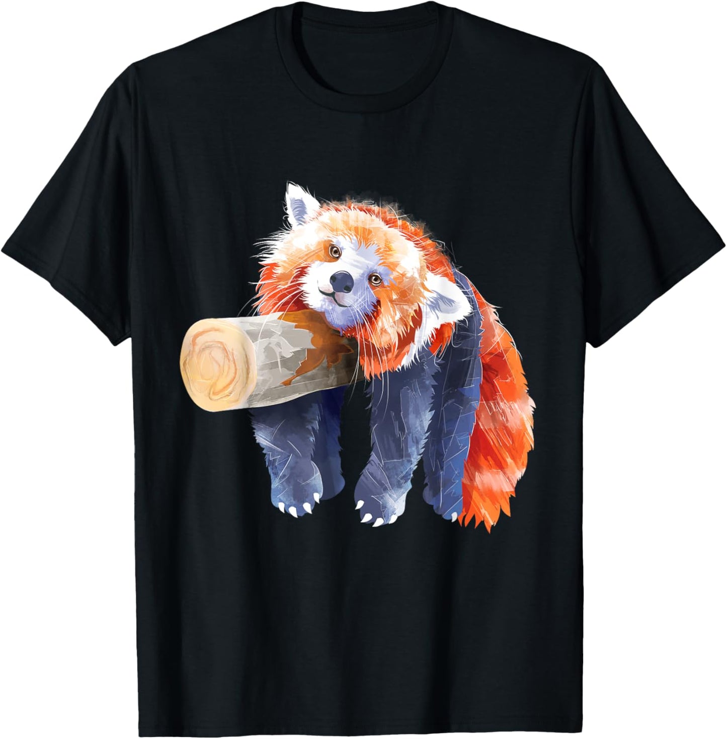 Red Panda Shirt Men Women Red Panda Lover Graphic Red Panda T-Shirt - T-Shirt | Black