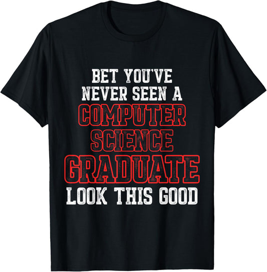Computer Science IT Graduate Seen Graduation T-Shirt - T-Shirt | Black