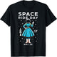 Space Ride Day Sally Astronaut T-Shirt - T-Shirt | Black
