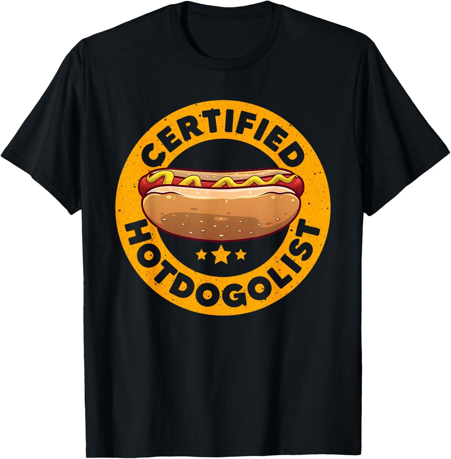 Cool Hot Dog Design Women Boys Sausage Hot Dog Lover T-Shirt - T-Shirt | Black
