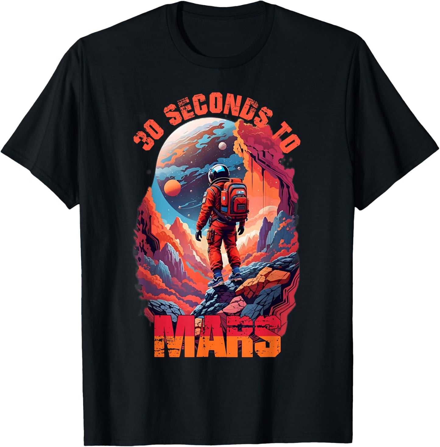 30 Seconds to Mars T-Shirt - T-Shirt | Black