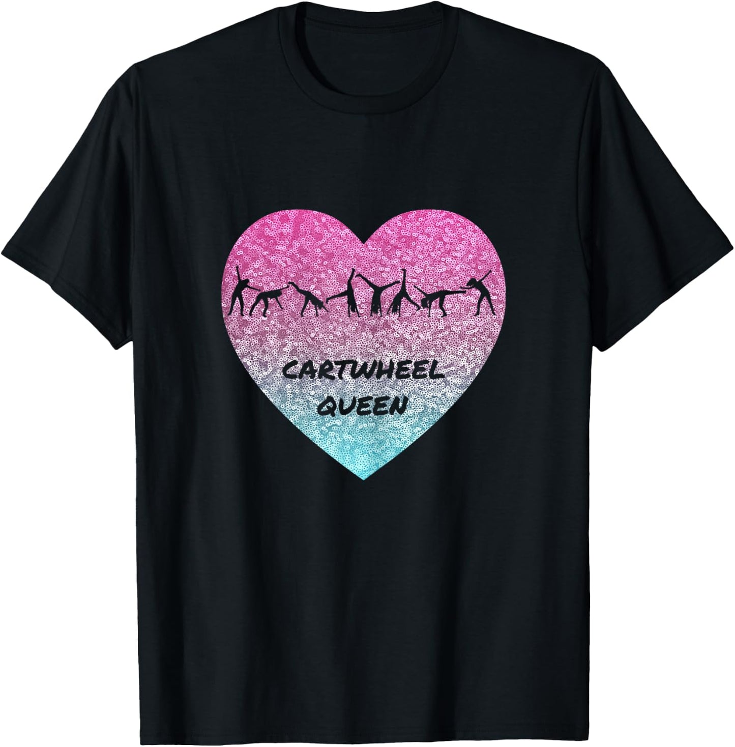 Cartwheel queen by Kalmerica T-Shirt - T-Shirt | Black
