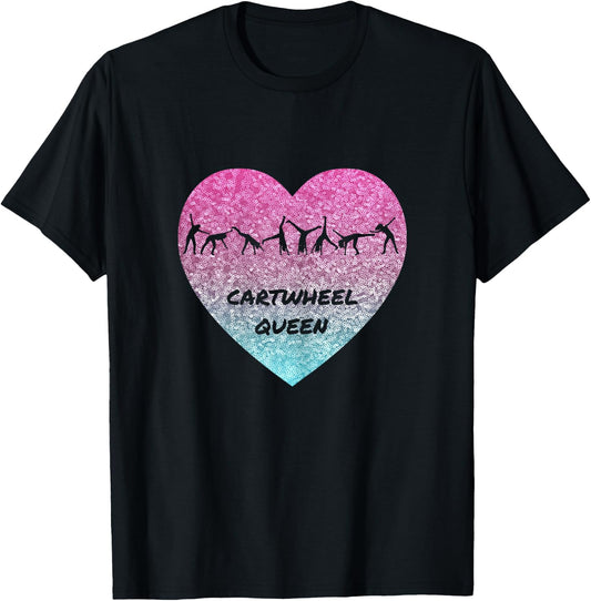 Cartwheel queen by Kalmerica T-Shirt - T-Shirt | Black
