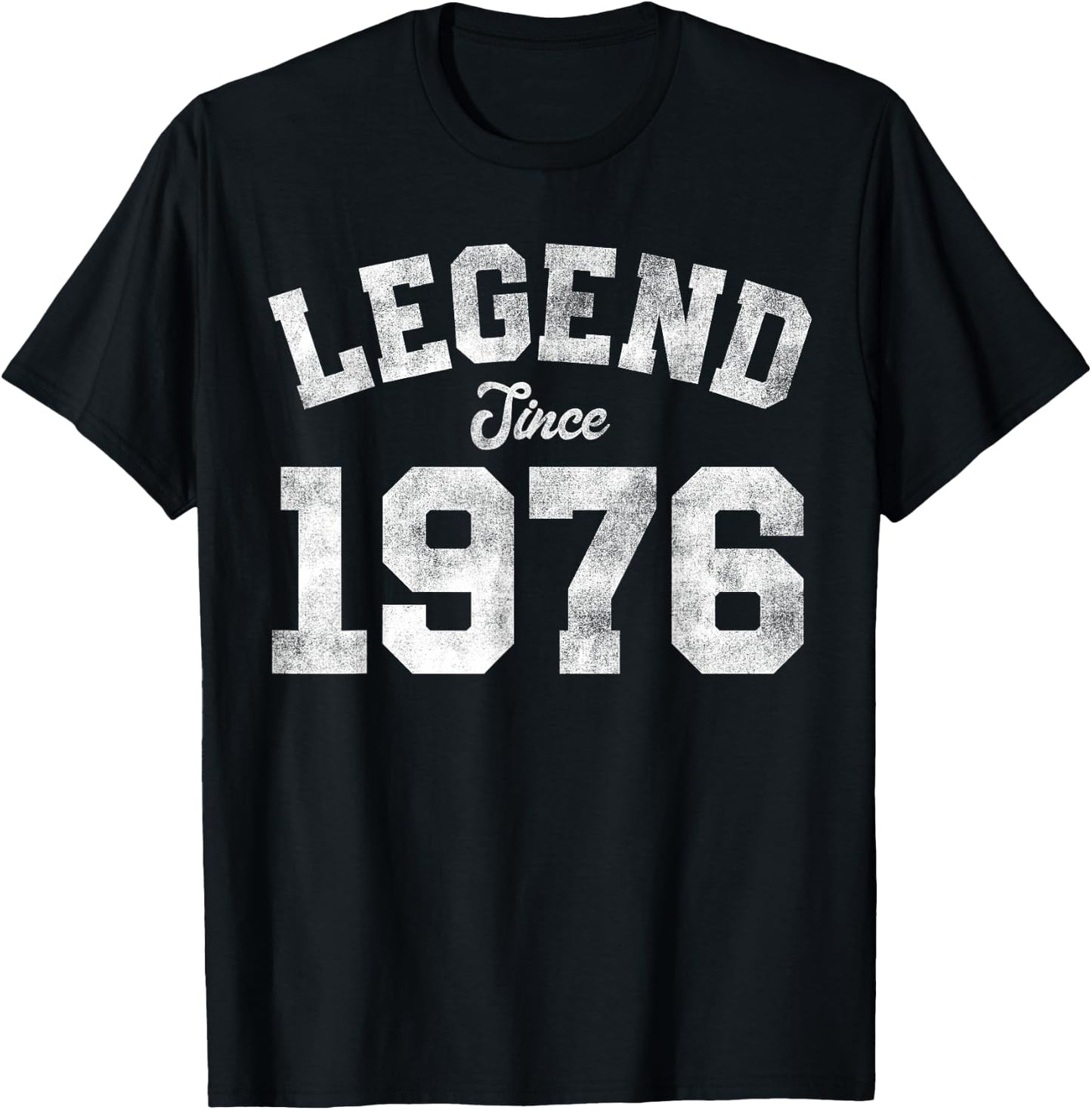 Legend Since 1976 50th Birthday 50 Years Old - Retro T-Shirt - T-Shirt | Black