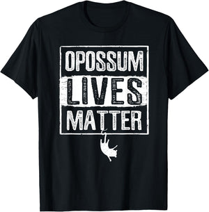 Opossum Lives Matter Animal Funny Sleeping Opossum T-Shirt - T-Shirt | Black
