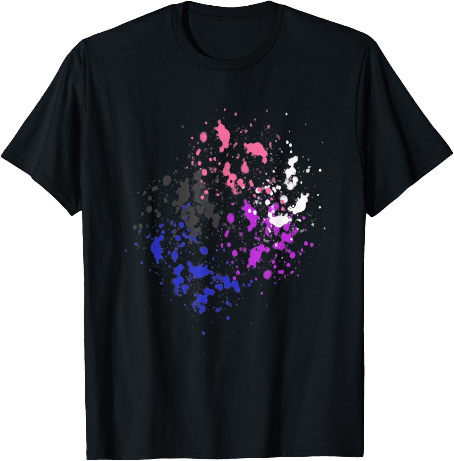 Subtle Genderfluid Pride, Pride Flag T-Shirt - T-Shirt | Black