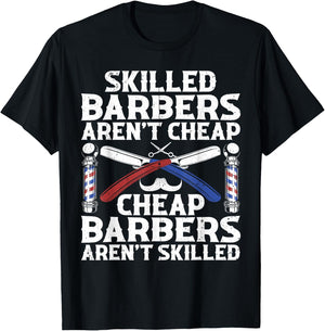 Cute Barber Dad Hairstylist Barbershop Hair Stylist T-Shirt - T-Shirt | Black