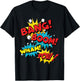 Bang Boom Wham Pow Comic Sound Effect Design T-Shirt - T-Shirt | Black