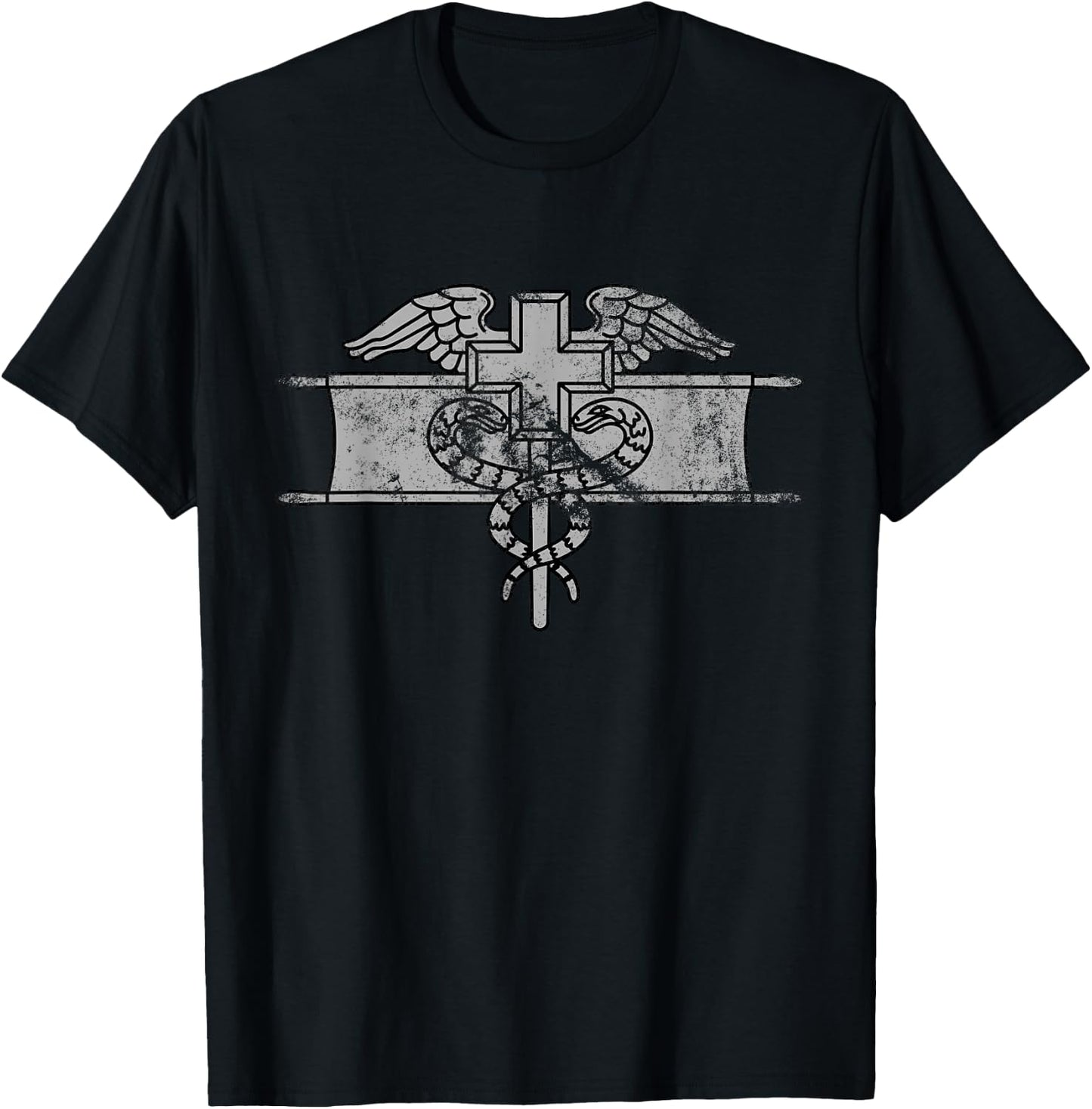 US Army Expert Field Medical Badge (EFMB) - 68W Vintage T-Shirt - T-Shirt | Black