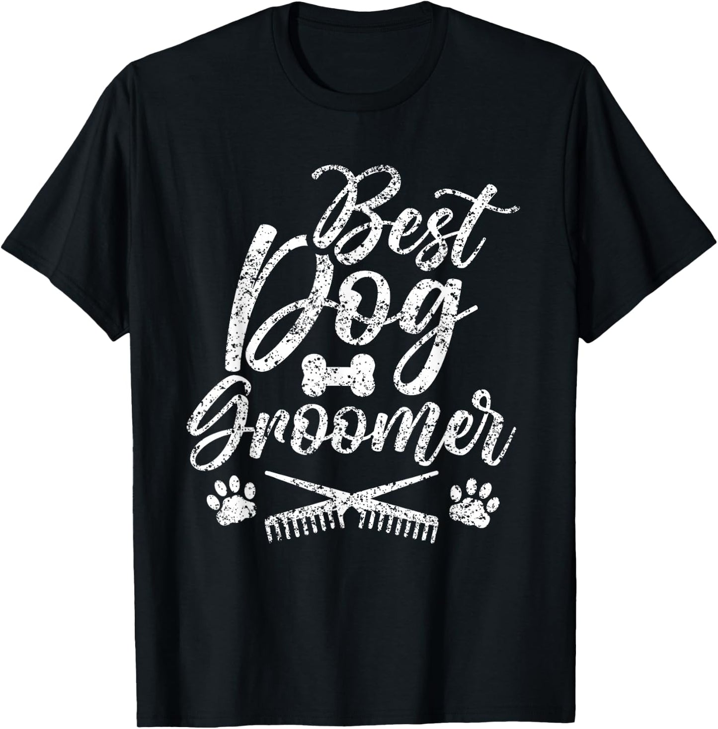 Best Dog Groomer Animal Grooming Salon T-Shirt - T-Shirt | Black
