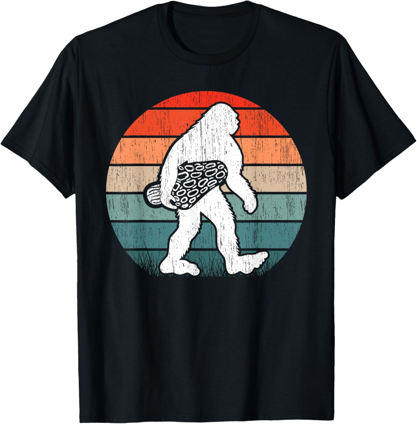 Bigfoot Morel Mushroom Foraging Mycology Shroom Hunting T-Shirt - T-Shirt | Black