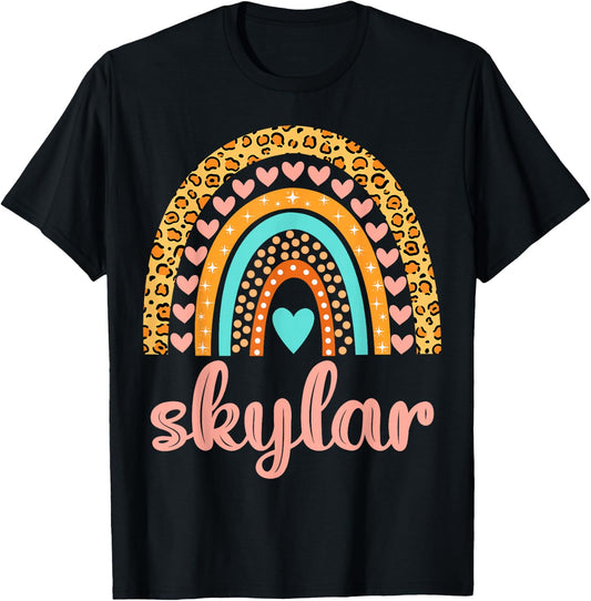Skylar Skylar Name Birthday Shirt Gift T-Shirt - T-Shirt | Black