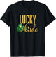Irish Lucky Bride St Patrick Wedding T-Shirt - T-Shirt | Black