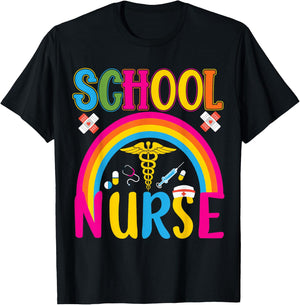 School Nurse | School Nurse T-Shirt - T-Shirt | Black