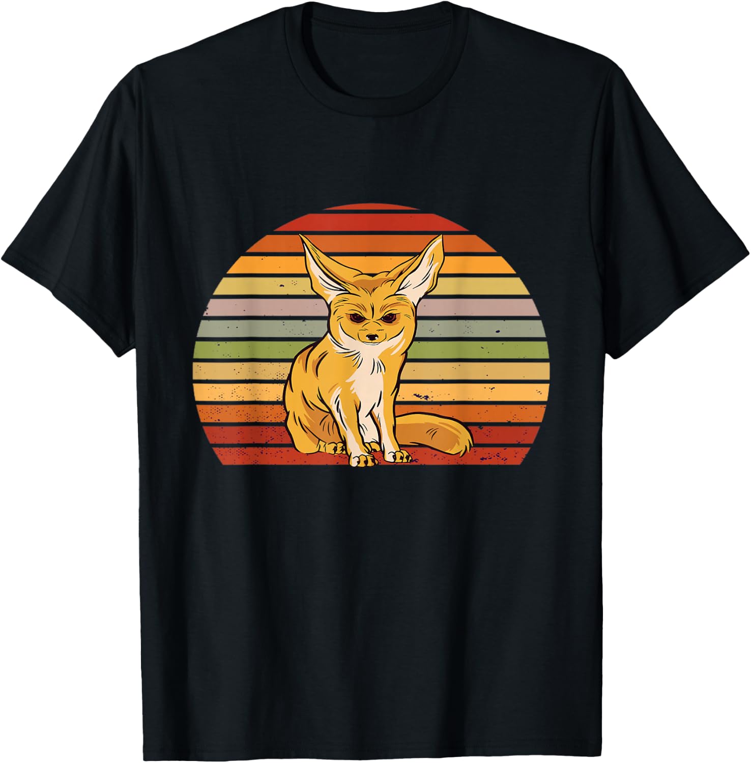 Fennec Fox Fennec Fox Owner Retro Vintage Desert Animal T-Shirt - T-Shirt | Black