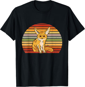 Fennec Fox Fennec Fox Owner Retro Vintage Desert Animal T-Shirt - T-Shirt | Black