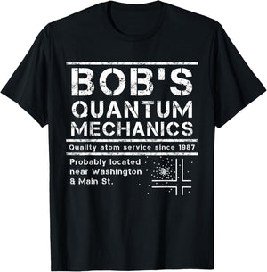 Funny Physics Theory of Quantum Mechanism - Physics T-Shirt - T-Shirt | Black