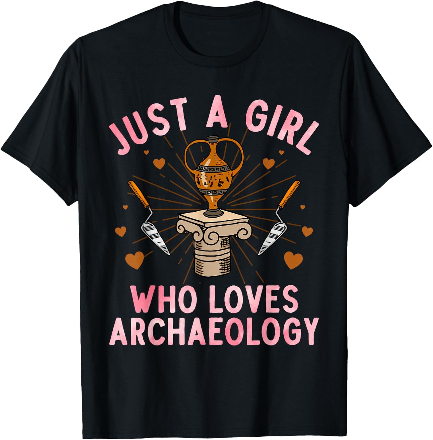 Archaeology Design Girls Archeology Archaeologist T-Shirt - T-Shirt | Black