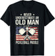 Never Underestimate an Old Man with A Pickleball Paddle Men T-Shirt - T-Shirt | Black