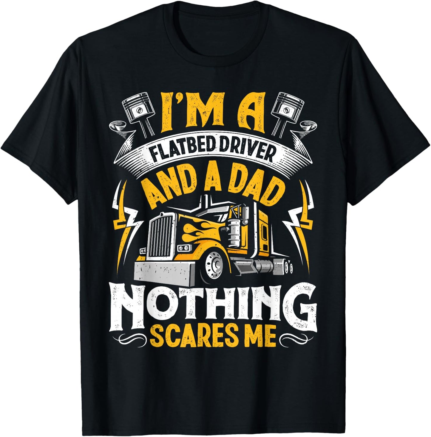 Flatbed Truck T-Shirt - T-Shirt | Black