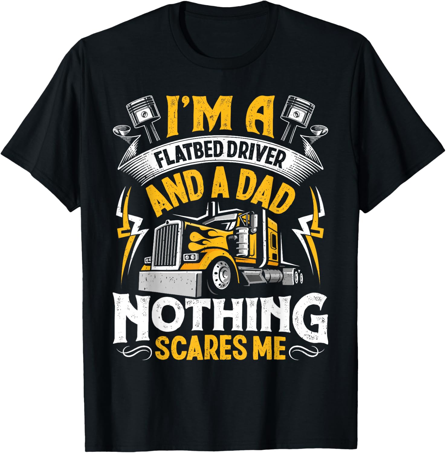 Flatbed Truck T-Shirt - T-Shirt | Black