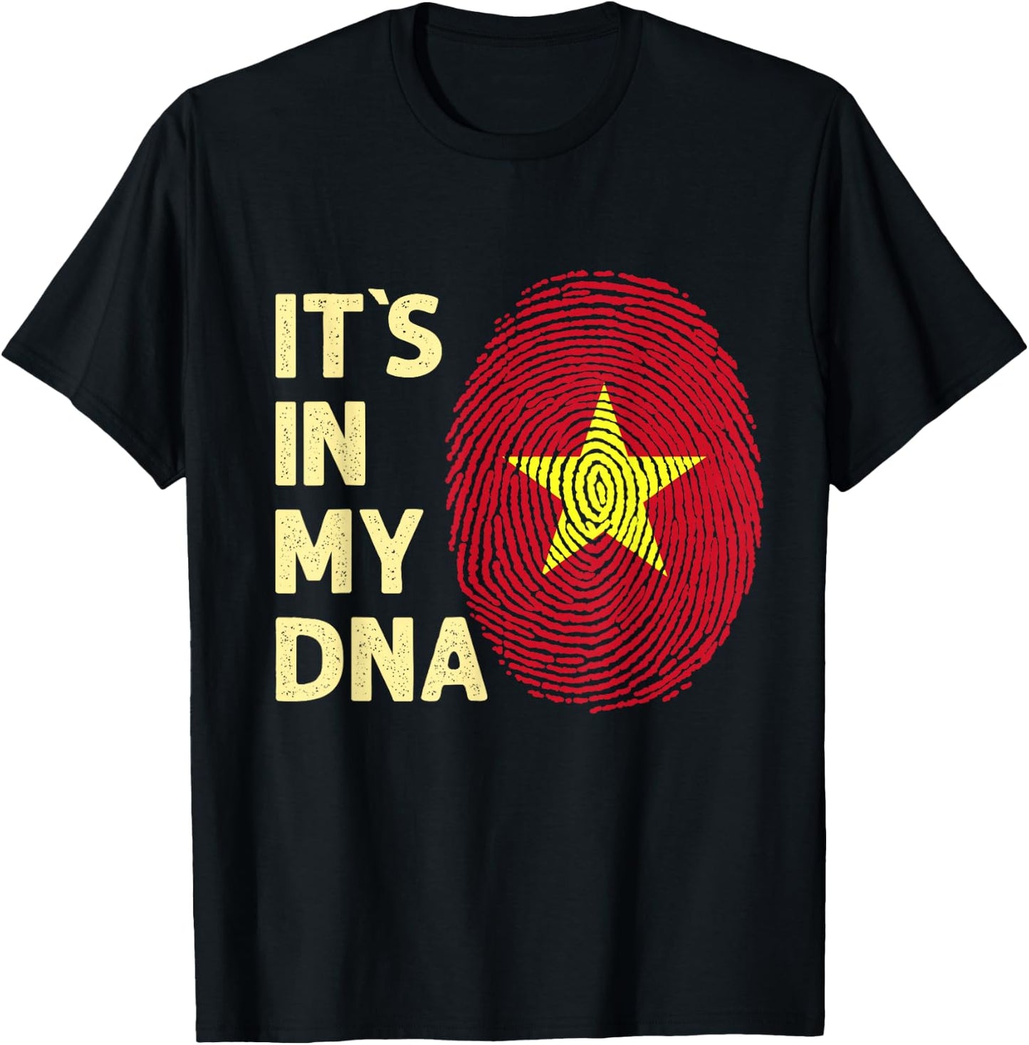 Vietnam in My DNA Vietnam Flag Team Vietnam T-Shirt - T-Shirt | Black