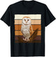 Vintage Barn Owl T-Shirt - T-Shirt | Black