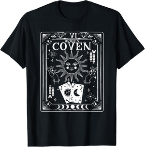 Gothic Witchy Coven Tarot Celestial Bachelorette matching T-Shirt - T-Shirt | Black