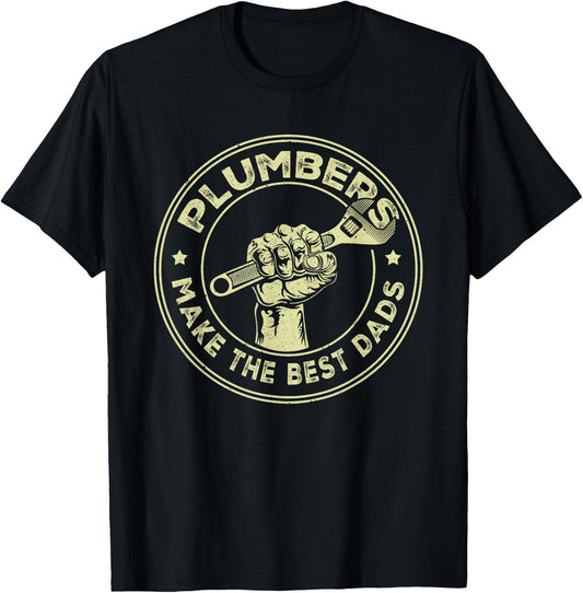 Plumbing Graphic Design Plumber Dad T-Shirt - T-Shirt | Black