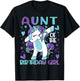 Aunt of the Birthday Girl Dabbing Unicorn Aunt Women Gifts T-Shirt - T-Shirt | Black