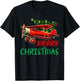 Merry Christmas Airplane Christmas Tree Pilot T-Shirt - T-Shirt | Black