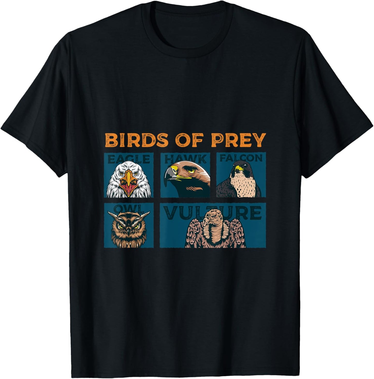 The Birds Of Prey Predator Animal Vulture T-Shirt - T-Shirt | Black