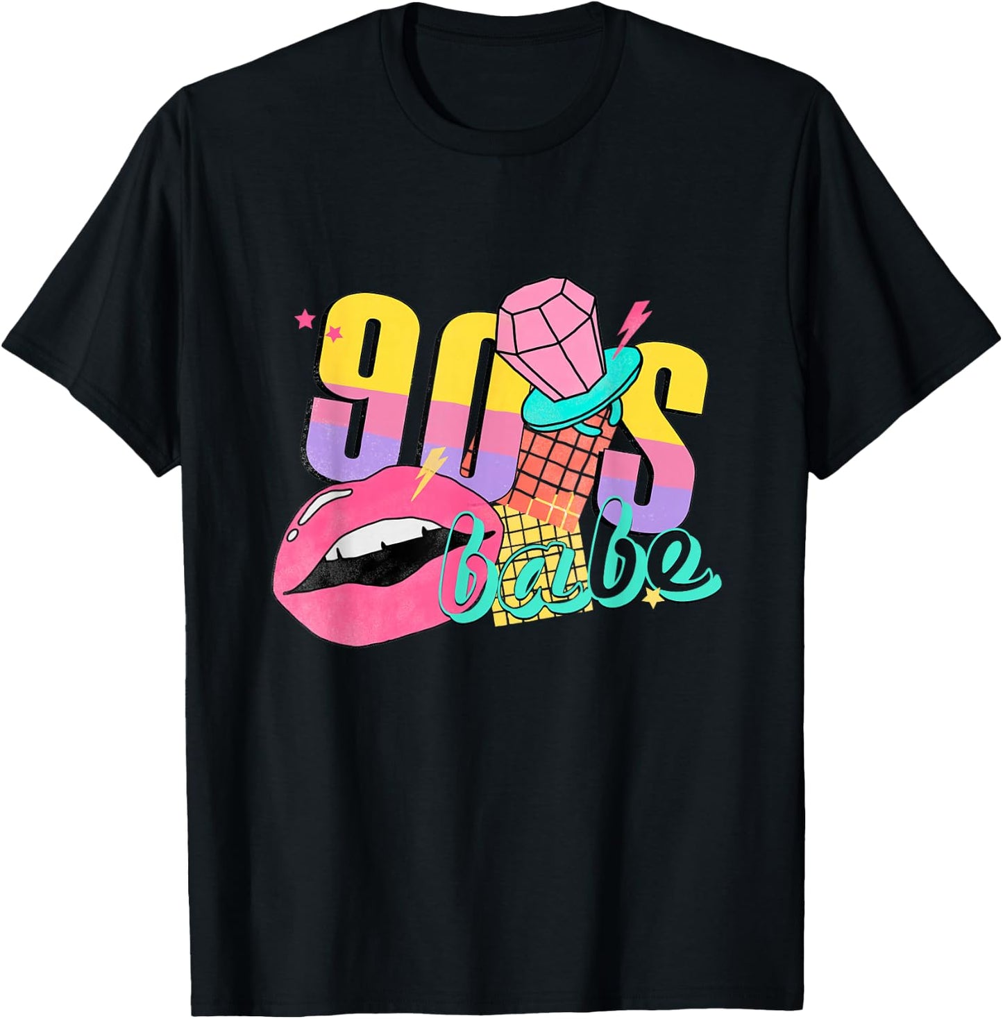 90's Bride Bridesmaids 90s Theme Bachelorette Matching Women T-Shirt - T-Shirt | Black