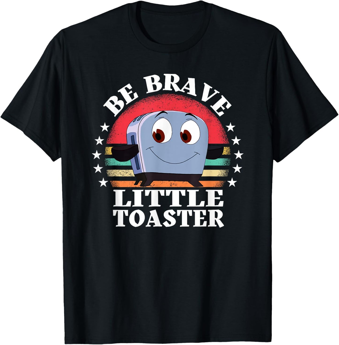 Be Brave Little Toaster Positive Classic 80s and 90s Retro T-Shirt - T-Shirt | Black