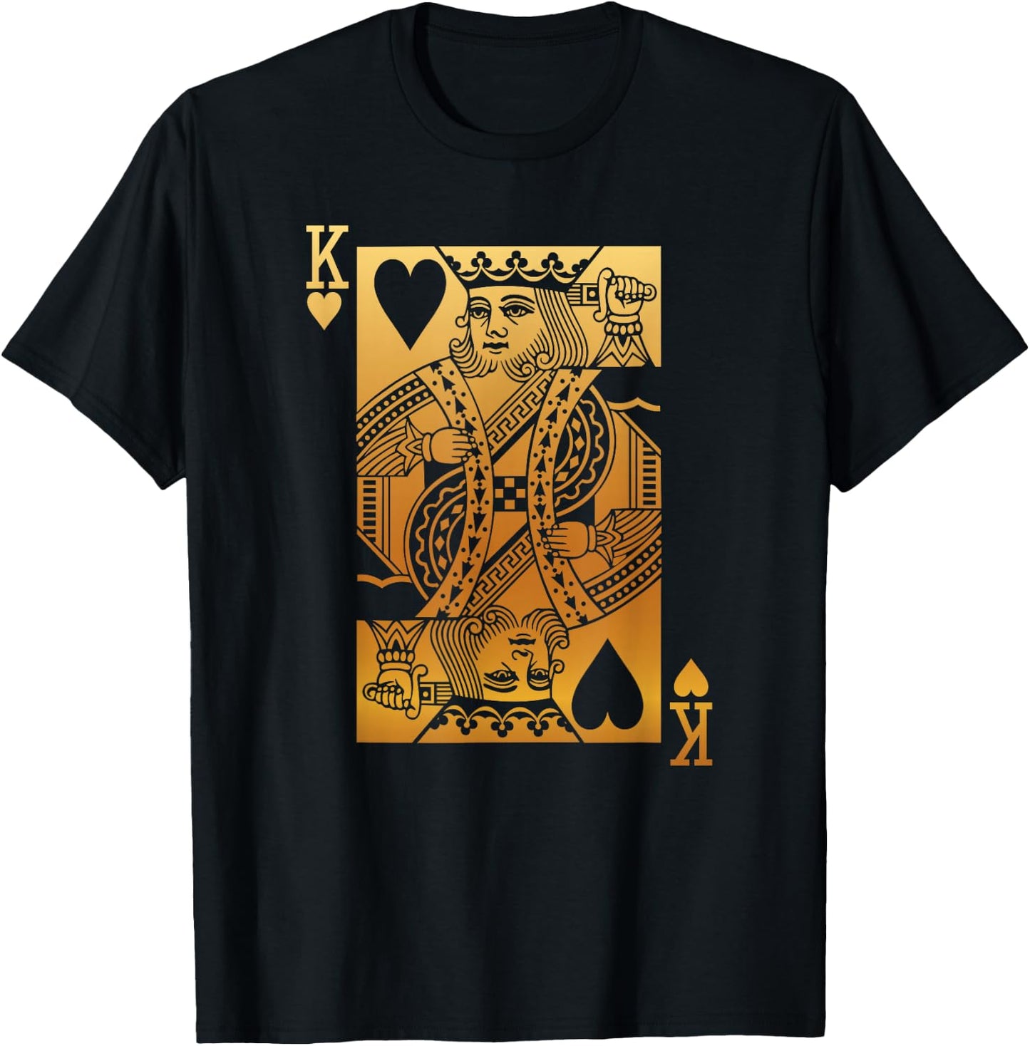 King of Hearts Card T-Shirt - T-Shirt | Black
